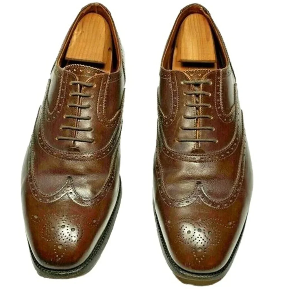 Vintage Church's Famous English Shoes Custom Brown Leather Dress Oxford Mens 11 - Picture 8 of 8